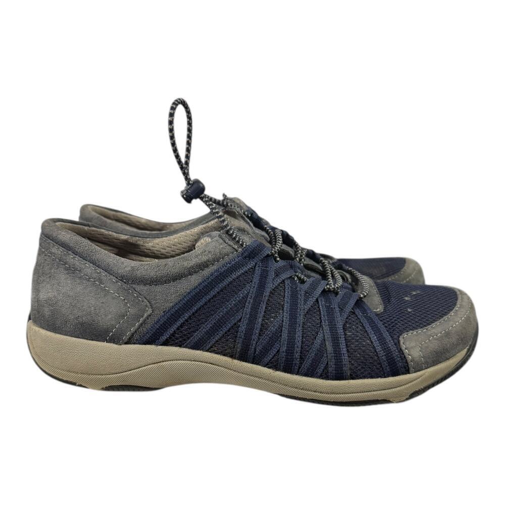 Dansko Honor Women’s 6.5 Blue Leather Shoes Sneakers Athletic Walking Casual